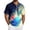 Green, variant on Men's Tie Dye Polo Shirts Short Sleeve Henley Button T Shirts Summer Vacation Causal Tees, 3XL