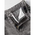 thumbnail image 6 of FEDPOP Girls Baggy Wide Leg Jeans, Elastic Waist Pull-On Denim Pants with Pockets, Casual Loose Teen Jeans, Gray, 12-16Y, 6 of 7