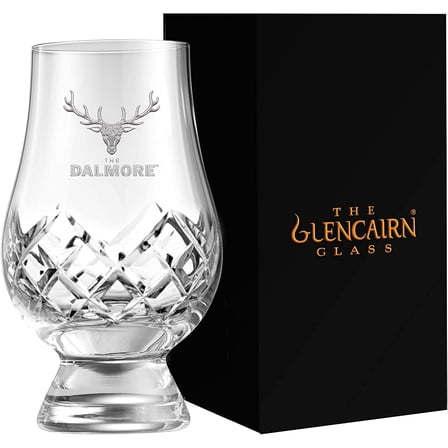 GLENCAIRN DALMORE BRANDED CUT WHISKY GLASS IN GIFT CARTON
