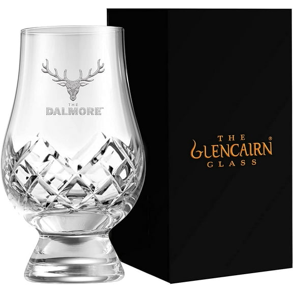 GLENCAIRN DALMORE BRANDED CUT WHISKY GLASS IN GIFT CARTON