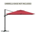 thumbnail image 4 of 11FT Square Cantilever Patio Umbrella in Red (without Umbrella Base), 4 of 6