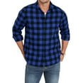 thumbnail image 3 of Iceglad Mens Flannel Plaid Shirts Long Sleeve Button Down Shirt Casual Shirts Work Shirts for Men, 3 of 9