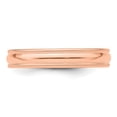 thumbnail image 5 of Auriga Fine Jewelry 14K Rose Gold 4mm Milgrain Half-Round Wedding Band for Women Size 12, 5 of 6