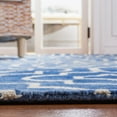 thumbnail image 4 of Safavieh Dip Dye Lairos Distressed Wool Runner Rug, Blue/Ivory, 2'3" x 8', 4 of 11