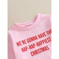 thumbnail image 6 of Wassery Baby Girl 2Pcs Christmas Outfits Long Sleeve Letter Print Pullover + Flare Pants Set 9M 12M 18M 24M 3T 4T Toddler Girl Christmas Clothes, 6 of 9
