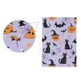 thumbnail image 5 of Yayeee Garden Flag 12" x 18" Double Sided Outdoor Yard Lawn Holiday Decorations, Purple Halloween Pumpkin, 5 of 6