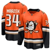 Men's Fanatics Petr Mrazek Orange Anaheim Ducks Home Breakaway Jersey