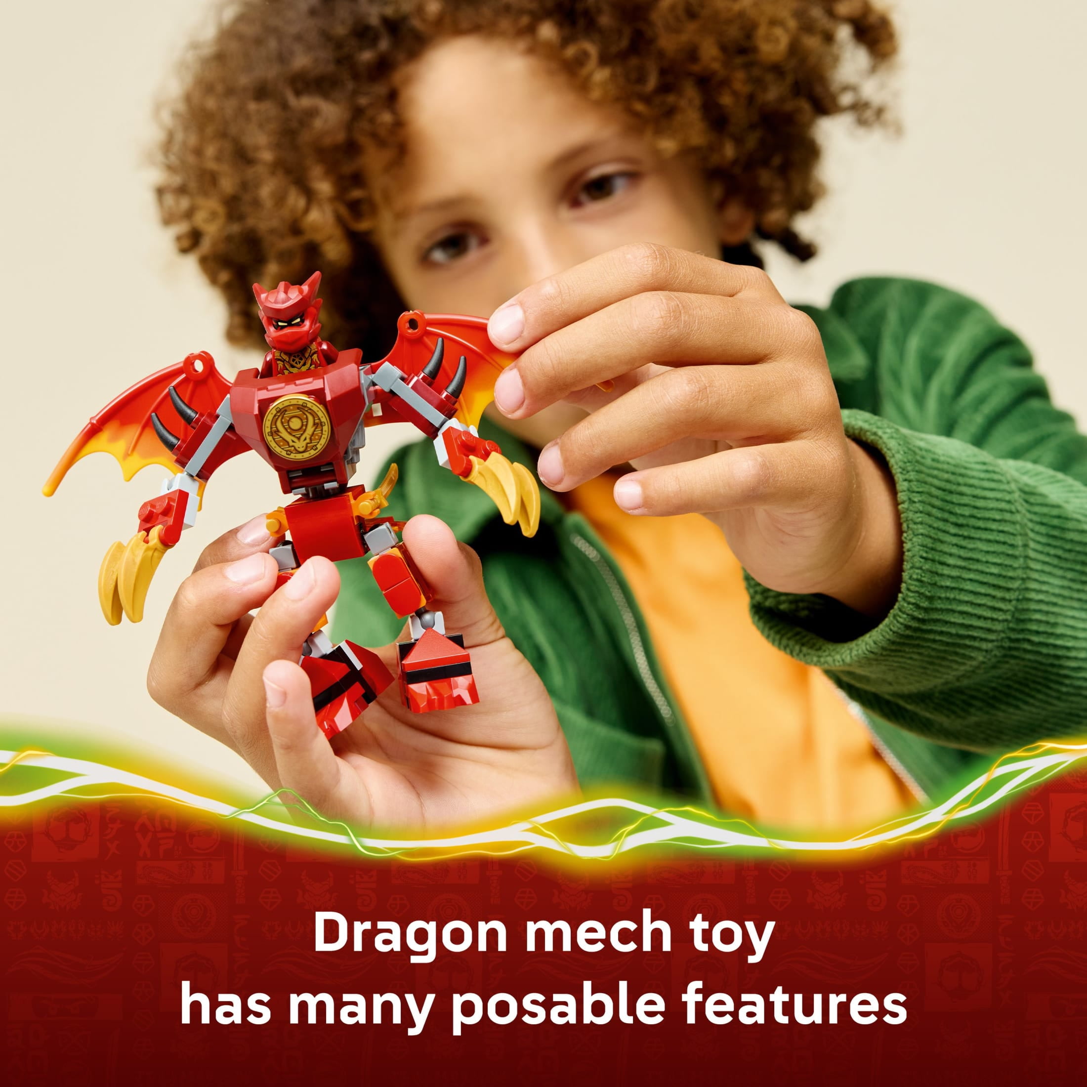 LEGO NINJAGO Kai's Dragon Mech Battle Pack Building Toy for Boys