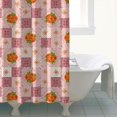 thumbnail image 4 of Pioneer Flower Floral Print Pattern Shower Curtain 84"x72", Bathroom Decorative Shower Curtain Set with 12 Hooks, Waterproof Washable, 4 of 6