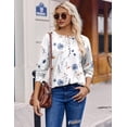 thumbnail image 6 of Zeagoo Womens Henley Tops Long Sleeve Boho Style Tee Shirts Dressy Outfits Blouses Business Casual, 6 of 6
