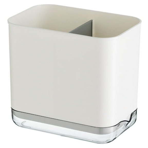 ULTNICE 1Pack Kitchen Utensils Holder White Plastic Spoons and Forks Holder for Kitchen Use