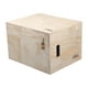 thumbnail image 1 of Cajón de madera 3 en 1 para ejercicios de agilidad y saltos, equipo multiusos para ejercicios de escalón 7.9x8.7x13.8 pulgadas, 1 of 8