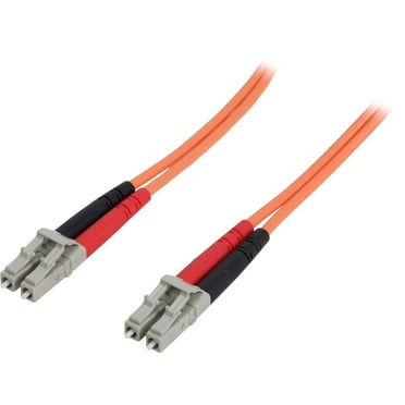 StarTech.com 50FIBPLCLC2 6.6 ft [2 m] OFNP Plenum Multimode 50/125 Duplex Fiber Patch Cable LC - LC Male to Male