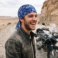 thumbnail image 6 of Shadoumai Men's Bandana Du-Rag, Paisley Print, Tie Design, Sweat-Absorbing, Breathable, Sun Protection, Cycling and Motorcycling, 6 of 10