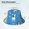 thumbnail image 6 of Balery Cute Dogs Bucket Hats Fashion Sun Cap Packable Outdoor Fisherman Hat For Women And Men, 6 of 9