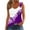 B-Purple, variant on ZQUUVOU Tank Top For Women Printed Crew Neck Tops (A-Light Blue,M)