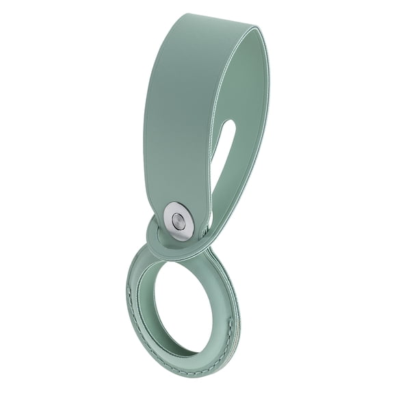 Slinger Protective PU Leather Loop Holder Compatible w/Apple AirTag Green
