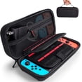 thumbnail image 1 of Negro - Estuche de transporte de 1 pieza para Nintendo Switch/OLED Switch (consola no incluida) - compatible con adaptador de corriente - carcasa rígida a prueba de golpes, 1 of 5