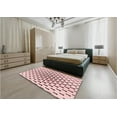 thumbnail image 5 of Ahgly Company Machine Washable Indoor Round Transitional Light Rose Pink Area Rugs, 5' Round, 5 of 7