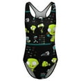 thumbnail image 4 of Invader Zim One-Piece Swimsuit Women Print Bathing Suit Swimwear Beach Outfit Swim Suits L, 4 of 7