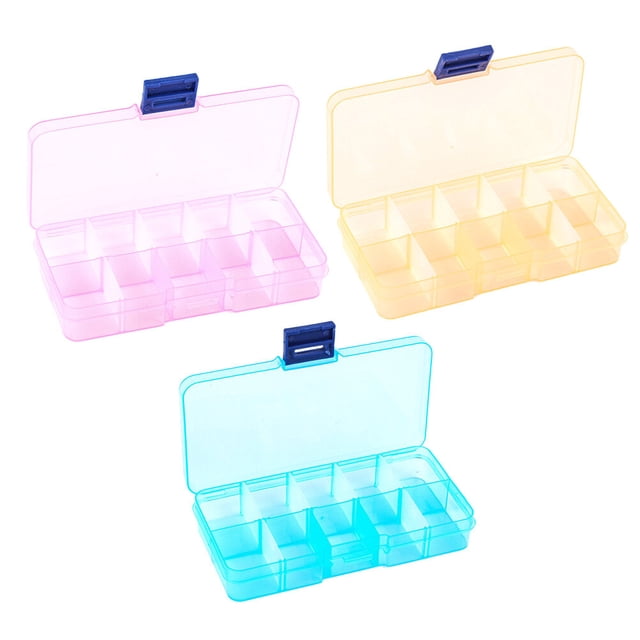 MasteelfCA 3Pcs Plastic Classified Storage Box Creative Simple Jewelry Holder Home Supply