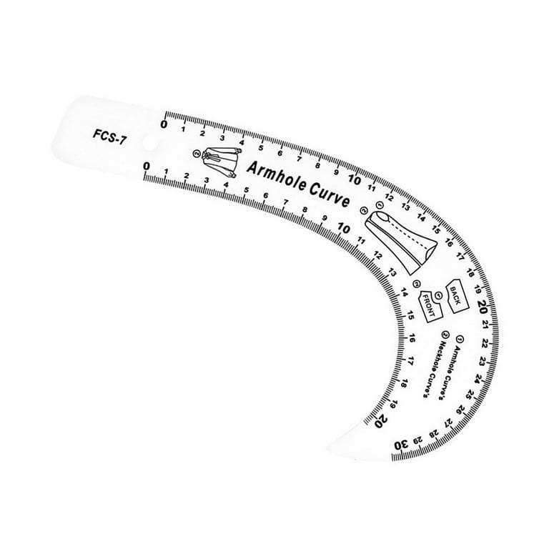 French Curve Ruler Fashion Design Tailor Dress Curve Rulers Metric Pattern  Template Making Sewing Ruler, Neck Hole Curve