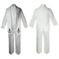 thumbnail image 4 of New Born Baby Boy Teen Christening Baptism Formal White Paisley Suit Silver Gold Maria Guadalupe on Stole SM-20, 4 of 4