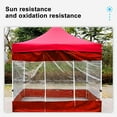 thumbnail image 3 of FYTPOV Instant Canopy Shade Removeable Sidewalls, 6.6*9.8ft Canopy Wall Sidewall, 210D Cloth Rainproof Sunwalls, Clear, 1 Piece Sunwall Only, 3 of 4