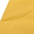 thumbnail image 5 of Mrat Sundresses for Women Linen Cotton Solid 3/4 Sleeve Round Neck Knee Length Midi Casual Beach Dresses S-43 Yellow 4XL, 5 of 6