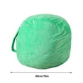 thumbnail image 2 of Oefntac Kids Stuffed Toy Storage Bag Soft Pouch Stripe Fabric Chair, 2 of 8