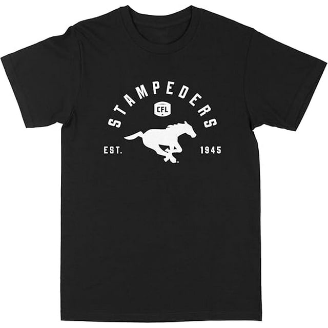 CFL Calgary Stampeders EST Noir T-Shirt 2X-Grand