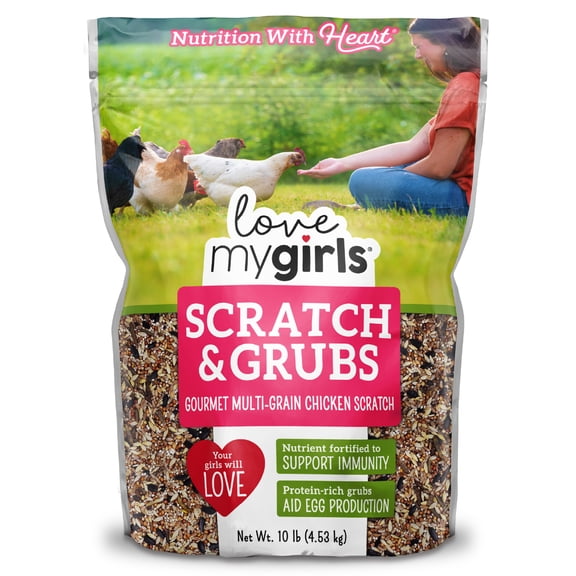 Love My Girls Scratch and Grubs Chicken Scratch, 10 lb.