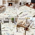 thumbnail image 5 of 5x7 Area Rugs for Living Room, Spring Floral Non Slip Area Rugs for Kitchen Bedroom Entryway, Watercolor Summer Elegant Botanical Washable Carpet Runner Rug Floor Mats for Bedroom Home Decor, 5 of 8