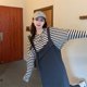 thumbnail image 2 of Nuevo vestido de tirantes gris para mujer, diseño de otoño, vestido holgado tipo traje, 2 of 5