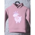 thumbnail image 3 of Pink Goat Hoodie Toddler -Image by Shutterstock,  5 Toddler, 3 of 4