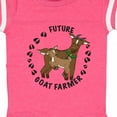thumbnail image 4 of Inktastic Future Goat Farmer with Cute Goats and Hoof Prints Boys or Girls Baby Bodysuit, 4 of 5
