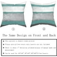 thumbnail image 5 of Aqua Pillow Covers 18x18 Set of 2 Light Green Grey Gray Modern Abstract Art Striped Throw Pillows Farmhouse Outdoor Decorative Pillowcase Cotton Square Cushion Cover for Home Couch Bed, 5 of 6