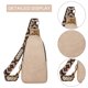 thumbnail image 2 of Riñonera Bolso Damas Casual Cintura Vintage Sólido Pecho Regalos para Amigas Beige, 2 of 3