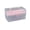Pink, variant on ACDANC 2 Pcs Storage Totes,Transparent Plastic Storage Containers with Lids,Portable Double Deck Storage Bins,Red