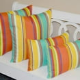 thumbnail image 5 of Set of 4 Pillows, 20" Square and 2 Rectangle, Colorful Stripe Pillows for Living Room, Home, Outdoor, 5 of 5