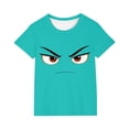 thumbnail image 1 of Jolis Hauts à Manches Courtes pour Filles T-Shirt Décontracté à Imprimé Uni 3 10 Ans, 1 of 7