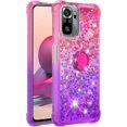 thumbnail image 2 of Phone Case for Redmi Note 10 4G,Case for Redmi Note 10S, Shiny Bling Quicksand Effect TPU Bumper Case with Four Corners Protection Cover for Redmi Note 10 4G/Redmi Note 10S, Pink Purple, 2 of 14