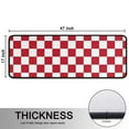 thumbnail image 5 of Kitchen Rugs Sets Of 2,Red and White Checkered Pattern Anti Fatigue Kitchen Mat Rugs Non Slip Washable,Decorative Kitchen Floor Mats for Kitchen,Sink,Laundry,17"x47"+17"x47", 5 of 5