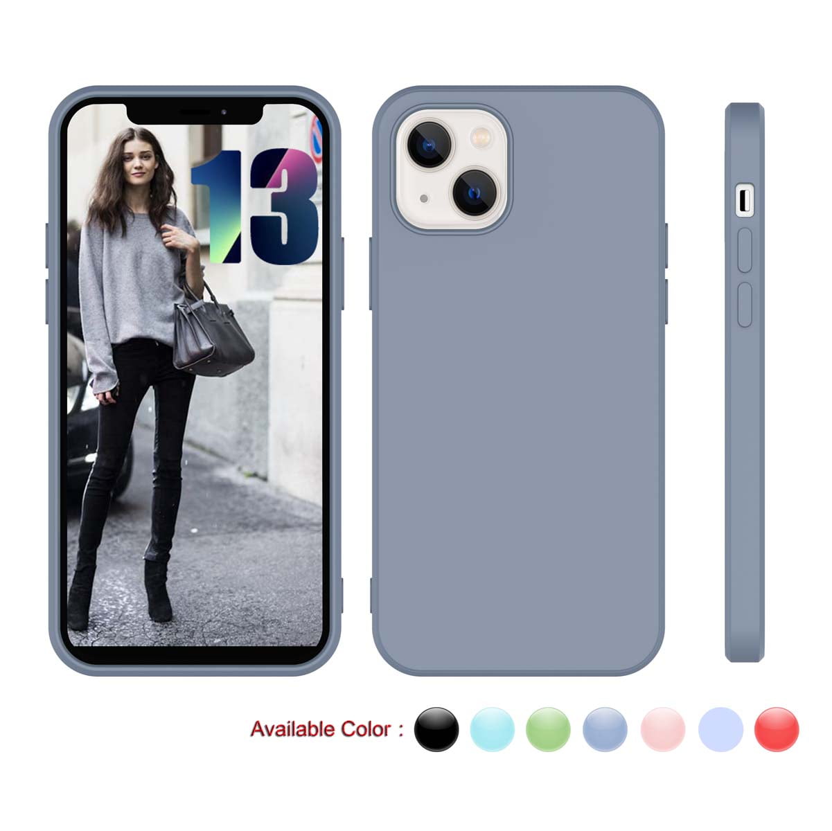 Njjex Cases for 2021 Apple iPhone 13 Pro Max, 13 Pro, 13 Mini, Liquid