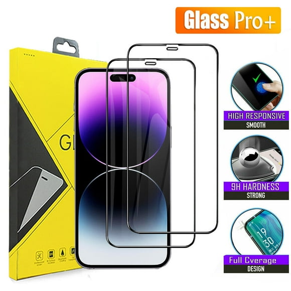 2 Pack iPhone 15 Pro Screen Protector 6.1 Inch, 9H Anti Spy Dark Tempered Glass Screen Protector for iPhone 15 Pro, Easy Installation, Bubble Free