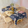 thumbnail image 3 of Pioneer Flower Floral Print Pattern Rectangle Tablecloth 60"x102",Waterproof Polyester Rectangle Table Cloth, Wipeable Spillproof Polyester Tablecloth for Dining, Camping, Indoor and Outdoor, 3 of 6