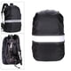 thumbnail image 2 of Mochila reflectante con funda impermeable para senderismo, camping, ciclismo, mochila, bolsa a prueba de polvo negro 70L, 2 of 9