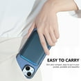 thumbnail image 2 of Wallet Case for iPhone 15 Plus, Classic PU Leather Removable Magnetic Card Back Slot Anti-falling Anti-drop Shockproof Protective Phone Case Cover for iPhone 15 Plus, Blue, 2 of 11