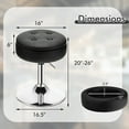 thumbnail image 2 of Kadyn Adjustable 360° Swivel Storage Vanity Stool with Removable Tray-Black, 2 of 7