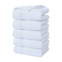 Twfbrm 5 Pcs Premium Hand Towels Set for Bathroom, Ringspun Cotton Highly Absorbent Hand Towels, 400GSM Super Soft and Quick Dry Bath Towels for Beach Gym Shower Hotel and Spa(14 x 30 Inches)
